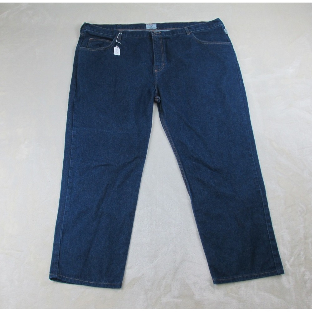 Tyndale FR Pants Mens 50 Blue‎ Denim Jeans Cotton Pockets HEMMED Rodeo 50X31*